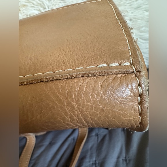 Portland Leather Almond Leather Lola Tote - Picture 10 of 12